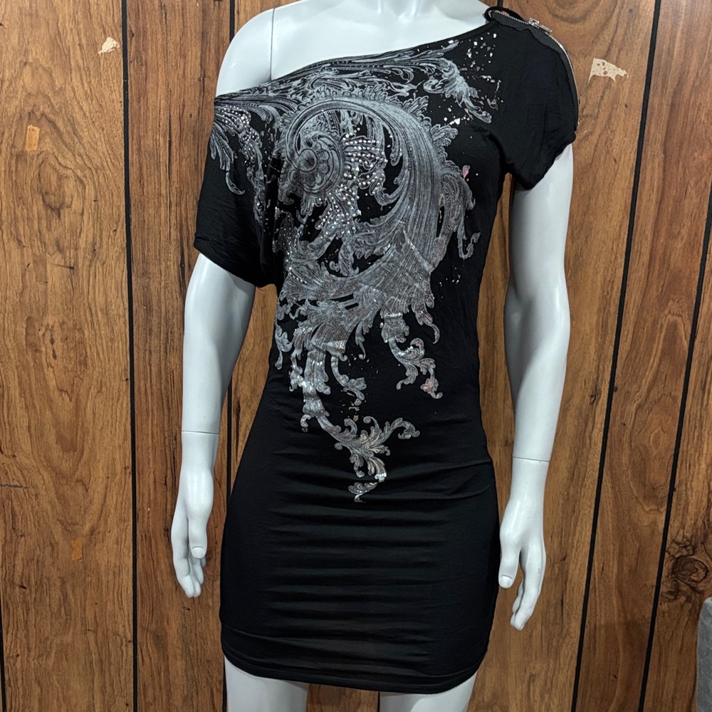 Elegant Black Off-Shoulder Dress